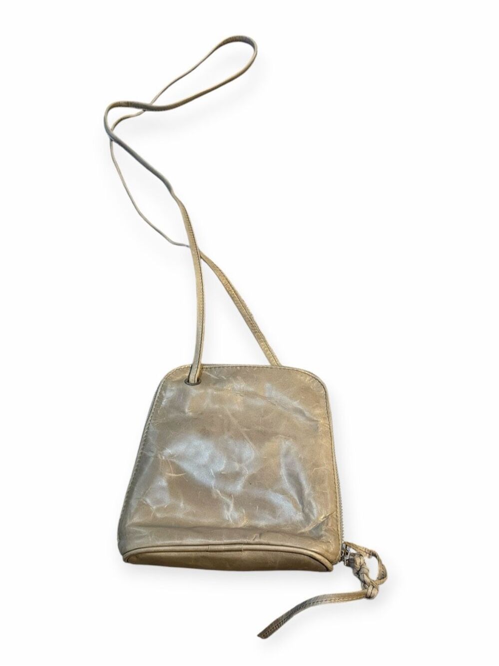 LATICO LEATHERS Lilly Full-Grain Leather Crossbody Bag Metallic Silver